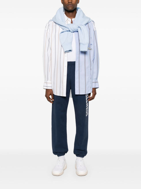 logo-print tapered trousers