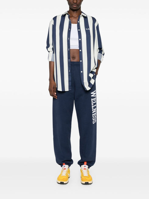 logo-print tapered trousers
