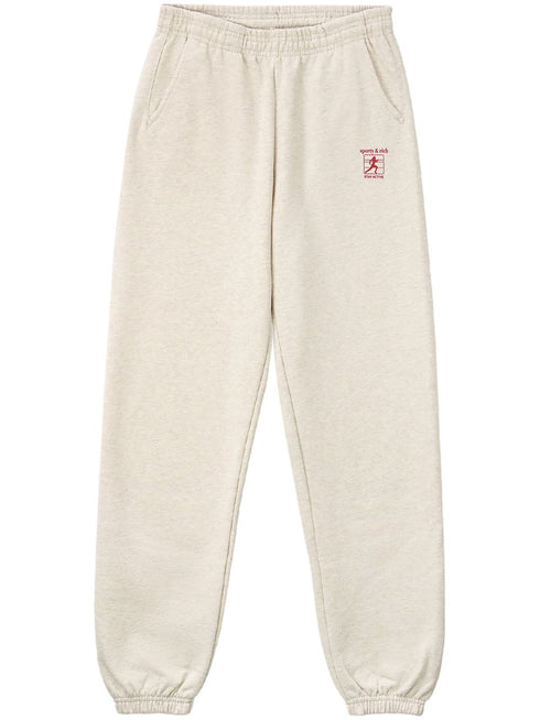 logo-print knitted track pants