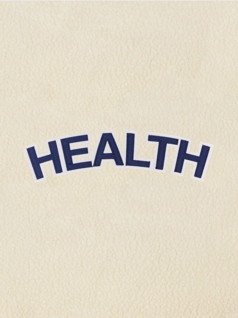 Health bouclé cropped hoodie