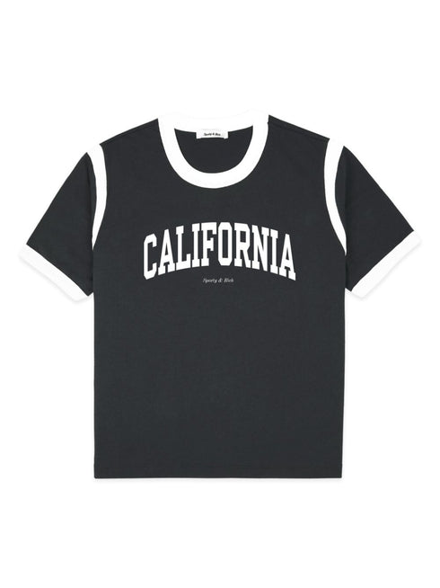 California-print cotton T-shirt