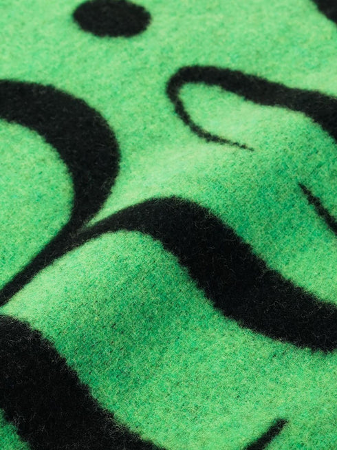 Dewi logo-print scarf