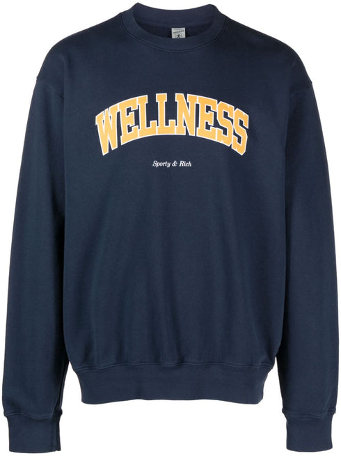 text-print cotton sweatshirt