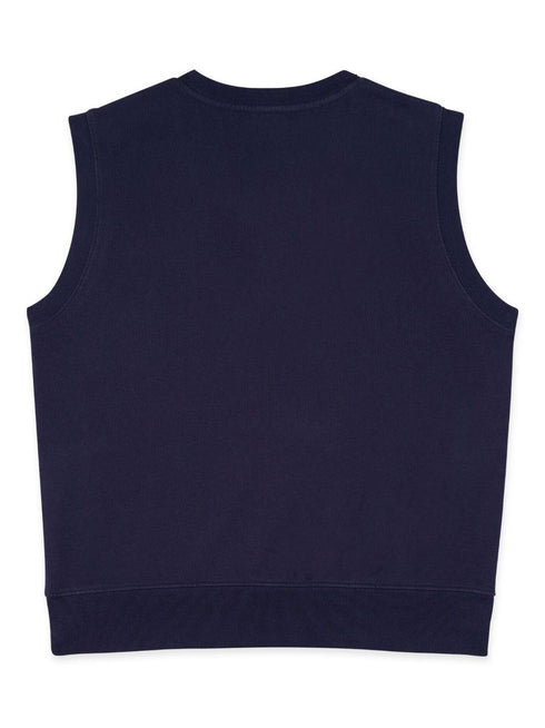 logo-print sleeveless sweatshirt