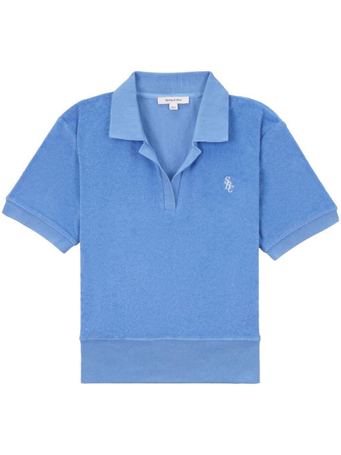 embroidered-logo polo shirt