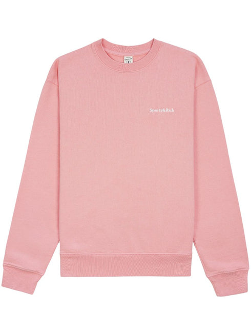 embroidered-logo cotton sweatshirt