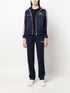 stripe-detail zip-up track jacket