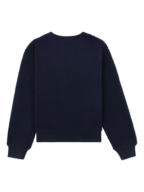 Wellness bouclé cropped sweatshirt