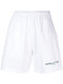 logo-print cotton track shorts