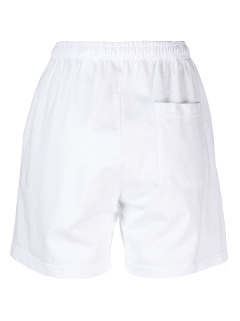 logo-print cotton track shorts