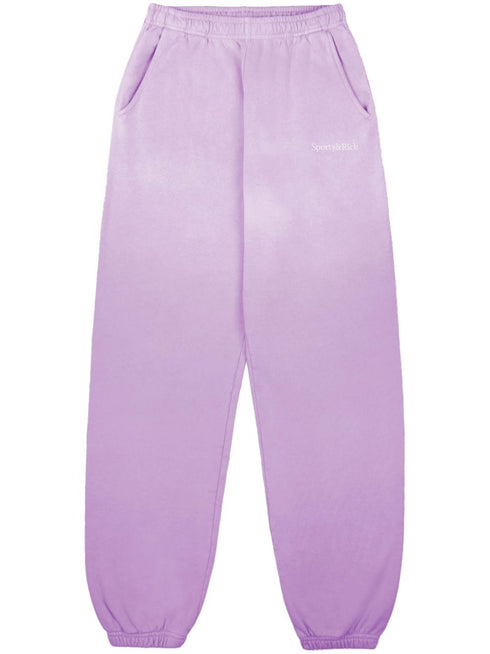 faded straight-leg track pants