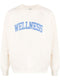 Wellness-appliqué cotton sweatshirt