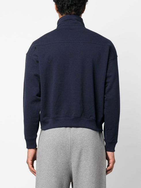 logo-print zip-up sweatshirt