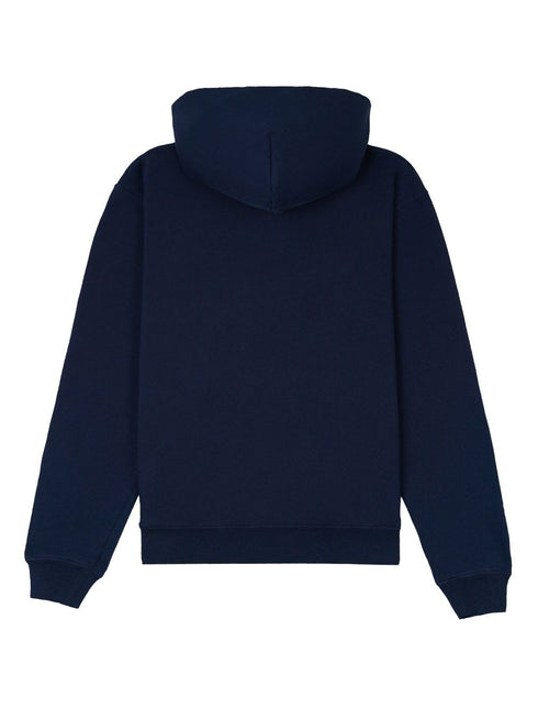 slogan-print cotton hoodie