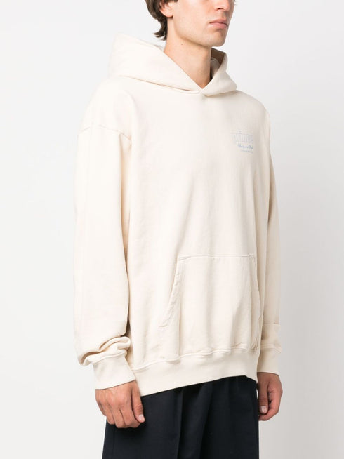 logo-print cotton hoodie