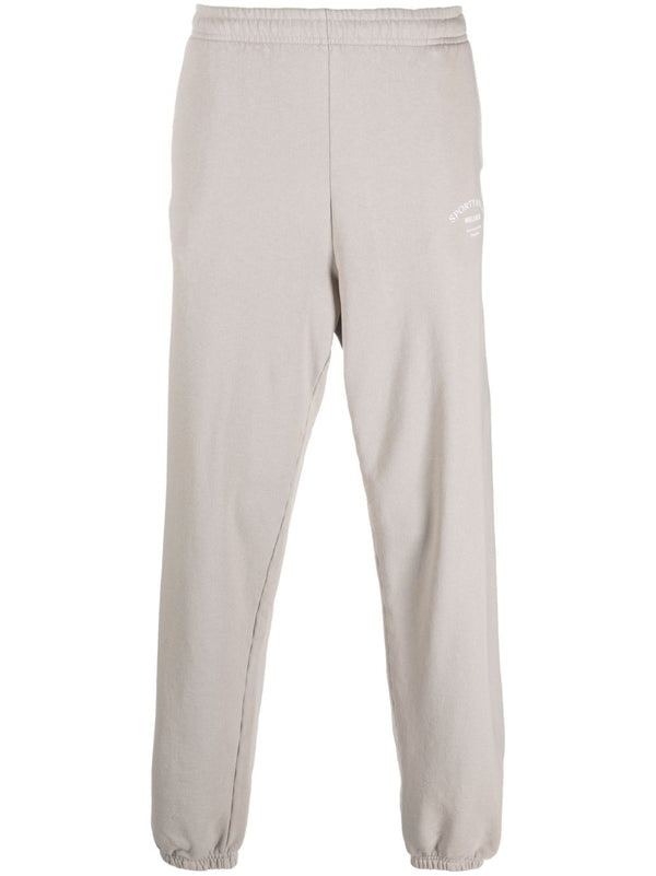 logo-print cotton track trousers