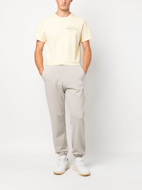 logo-print cotton track trousers