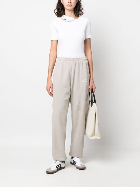 logo-print cotton track trousers