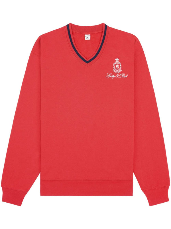 embroidered-logo cotton sweatshirt