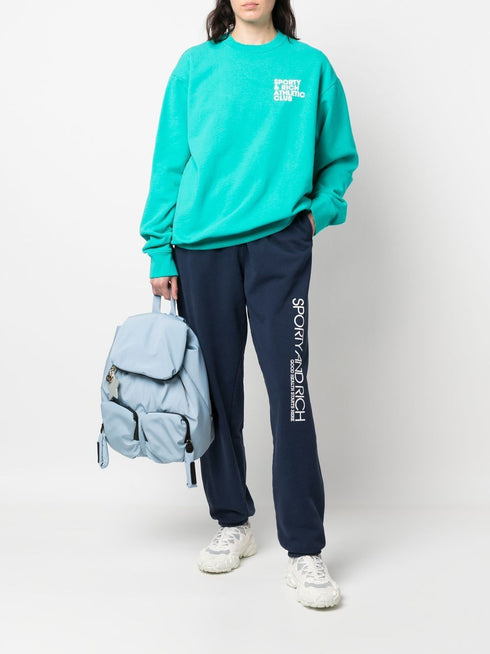 logo-print detail track pants