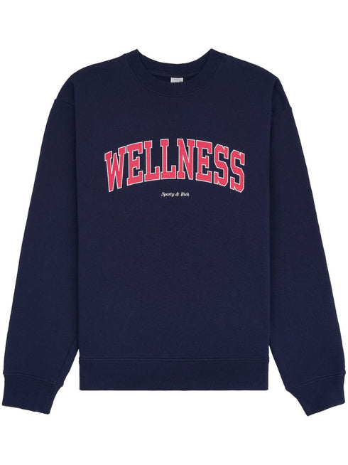 Wellness crew-neck cotton sweatshirt