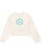 logo-print cotton cropped sweatshirt