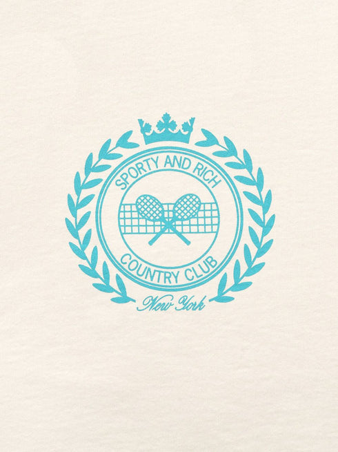 logo-print cotton cropped sweatshirt