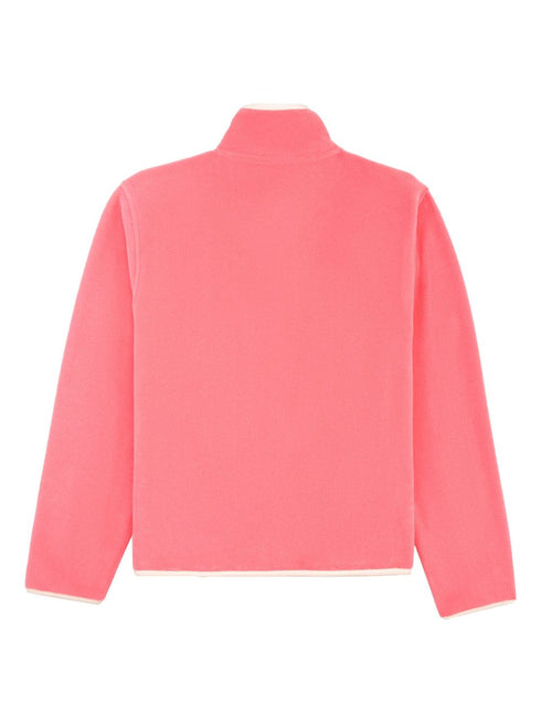 logo-embroidered polar sweatshirt