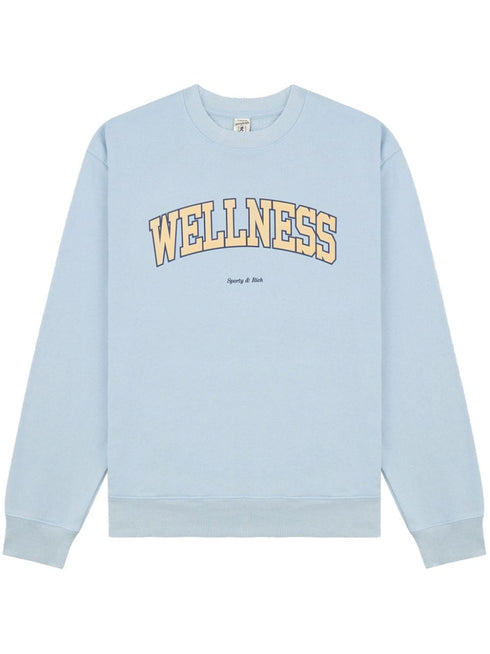 Wellness crew-neck cotton sweatshirt