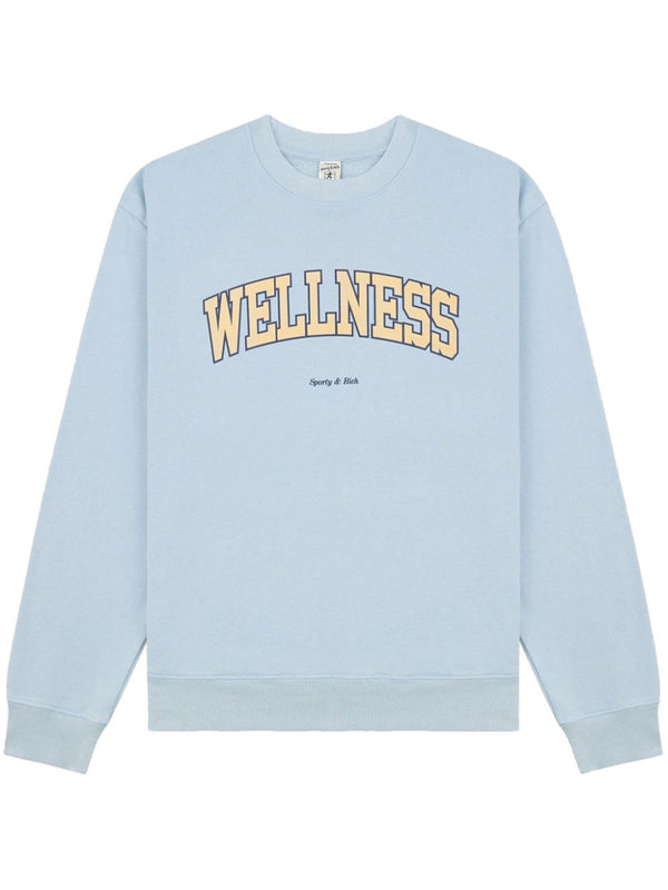 Wellness crew-neck cotton sweatshirt
