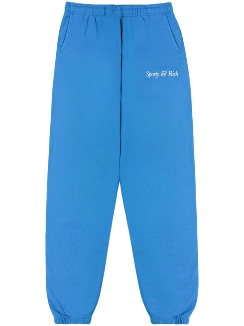logo-print cotton track pants