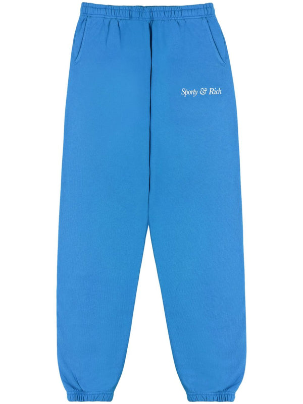 logo-print cotton track pants