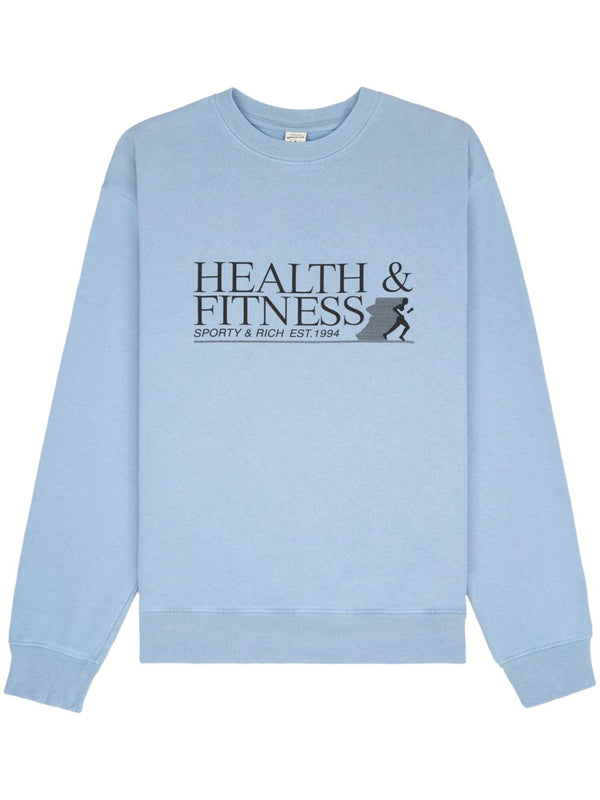 Health & Fitness logo-print sweatshirt