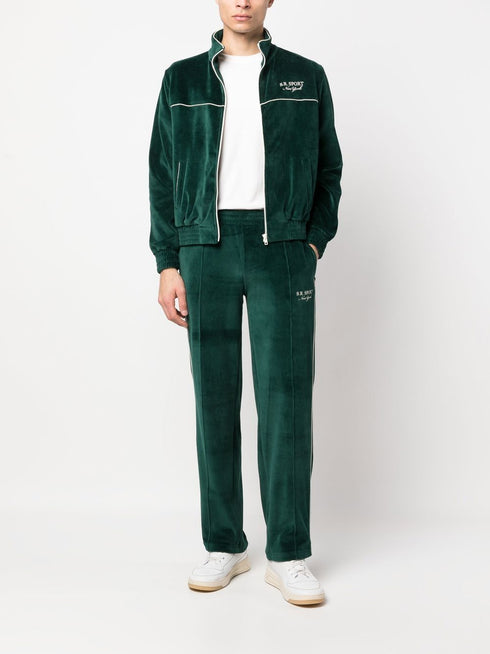 logo-embroidered zipped sweatshirt