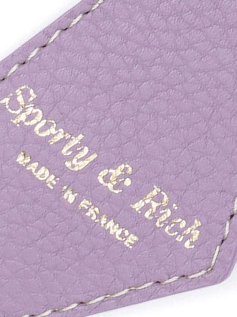 logo-stamp leather keyring