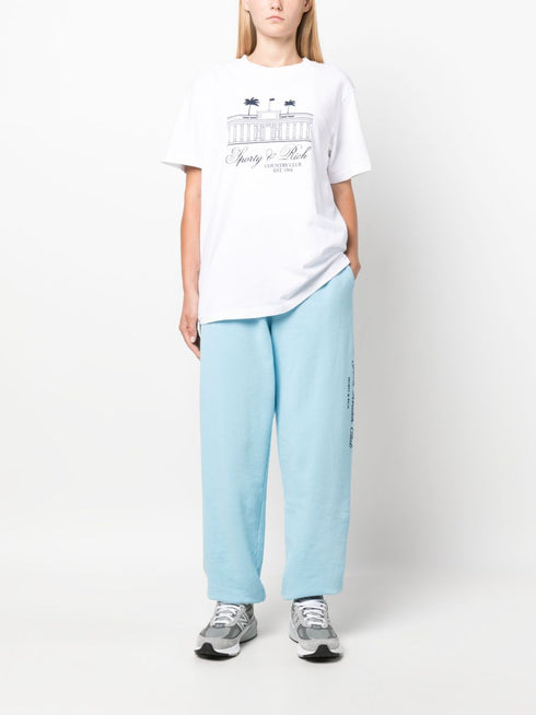 logo-print cotton track pants