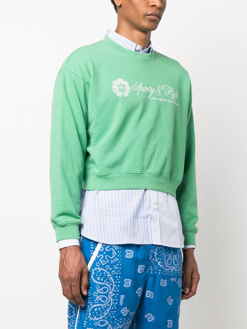 logo-print cropped sweatshirt