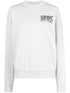 slogan-print cotton-blend sweatshirt