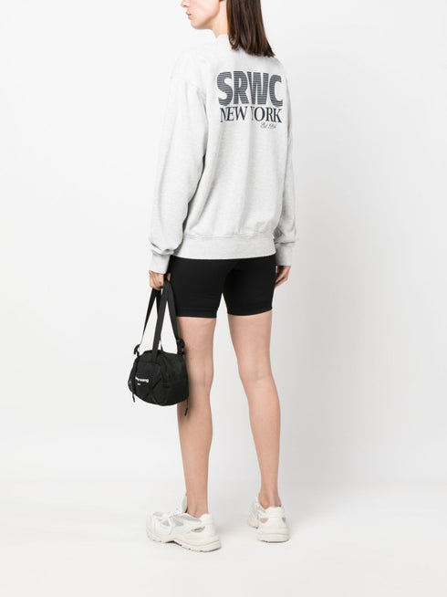slogan-print cotton-blend sweatshirt