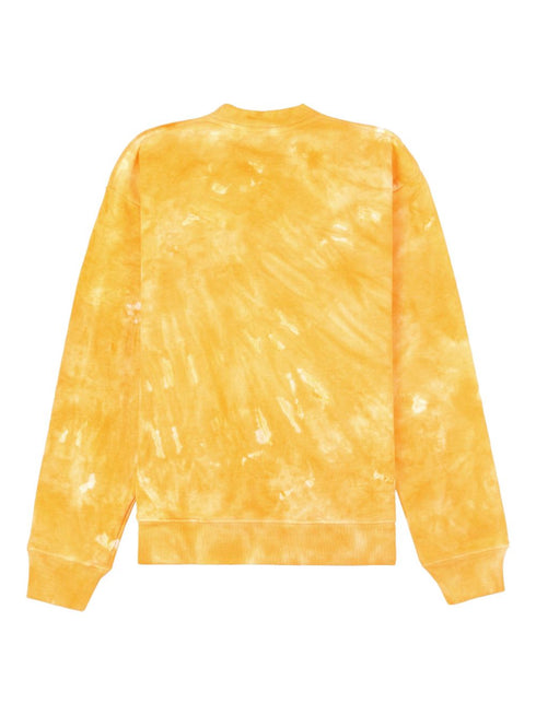 logo-embroidered tie-dye sweatshirt