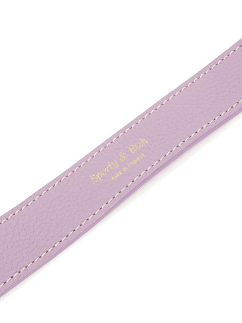 double-buckled leather dog collar