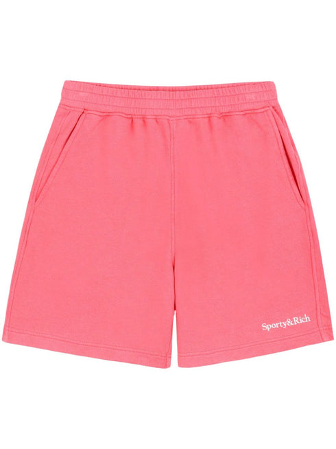 logo-embroidered gym shorts