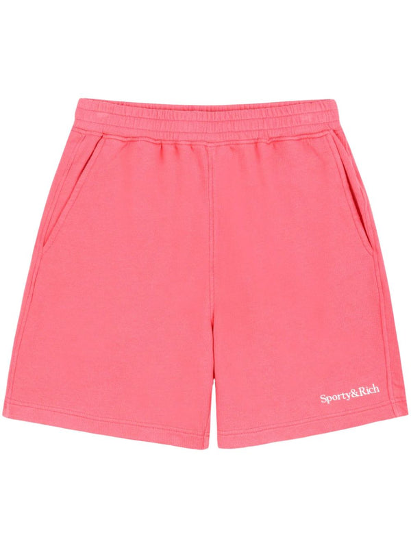 logo-embroidered gym shorts