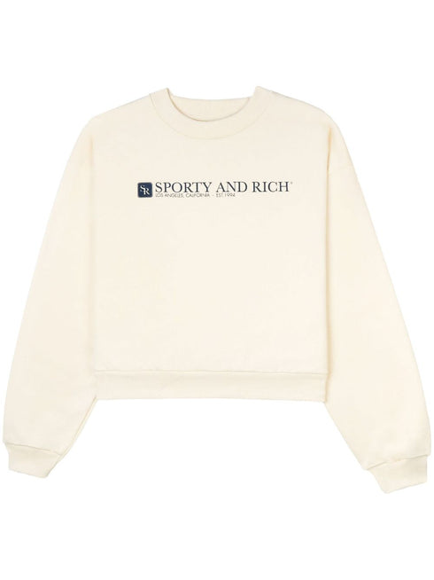 logo-print cropped sweatshirt