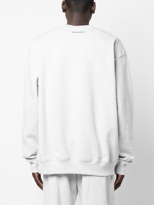 slogan-print cotton sweatshirt