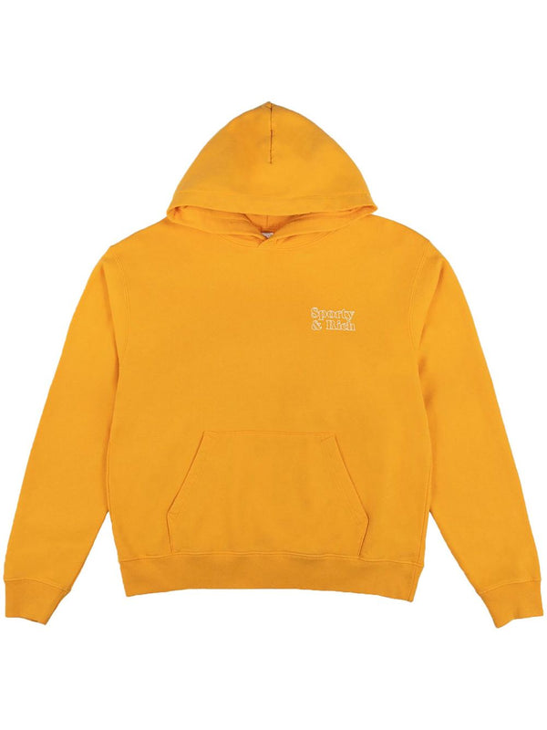 logo-print cotton hoodie