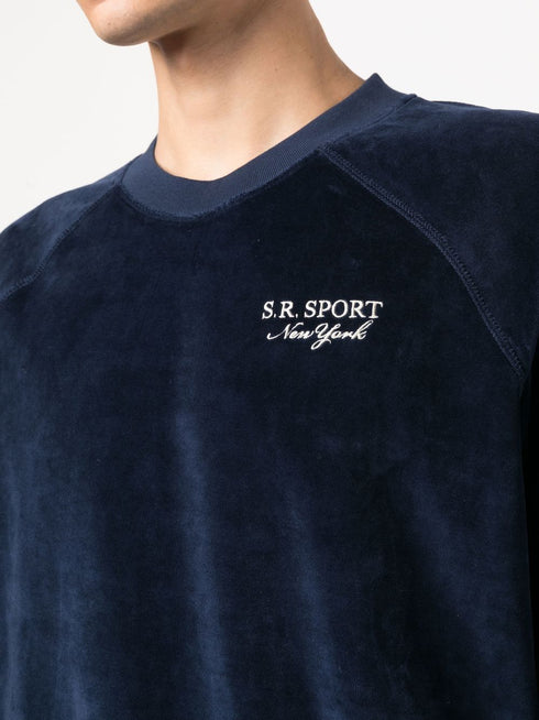 logo-embroidered long-sleeve sweatshirt