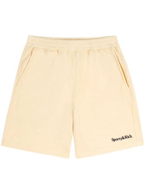 logo-embroidered gym shorts