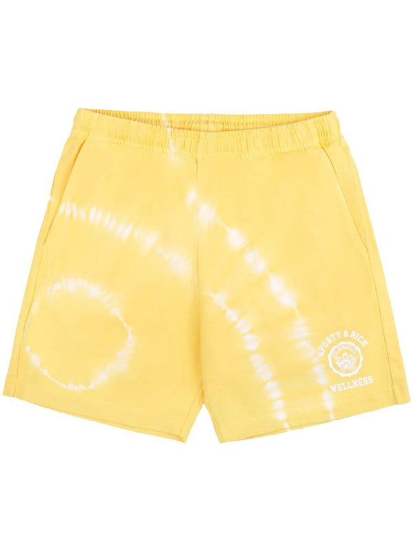 Emblem cotton track shorts