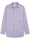 SRC logo-embroidered striped shirt